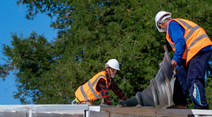 Professional metal roof installation in Beach, ND
